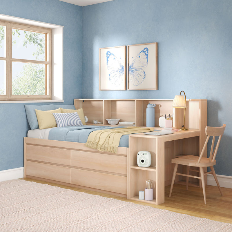 Jack Twin Captain’s Bed With Bookcase & Desk