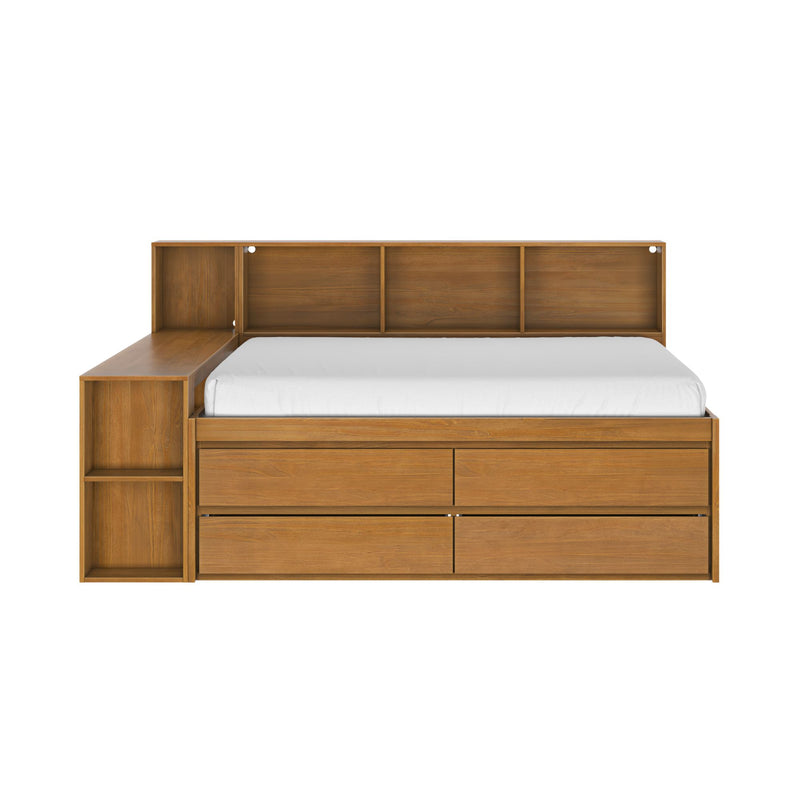Jack Full Captain’s Bed With Bookcase & Desk