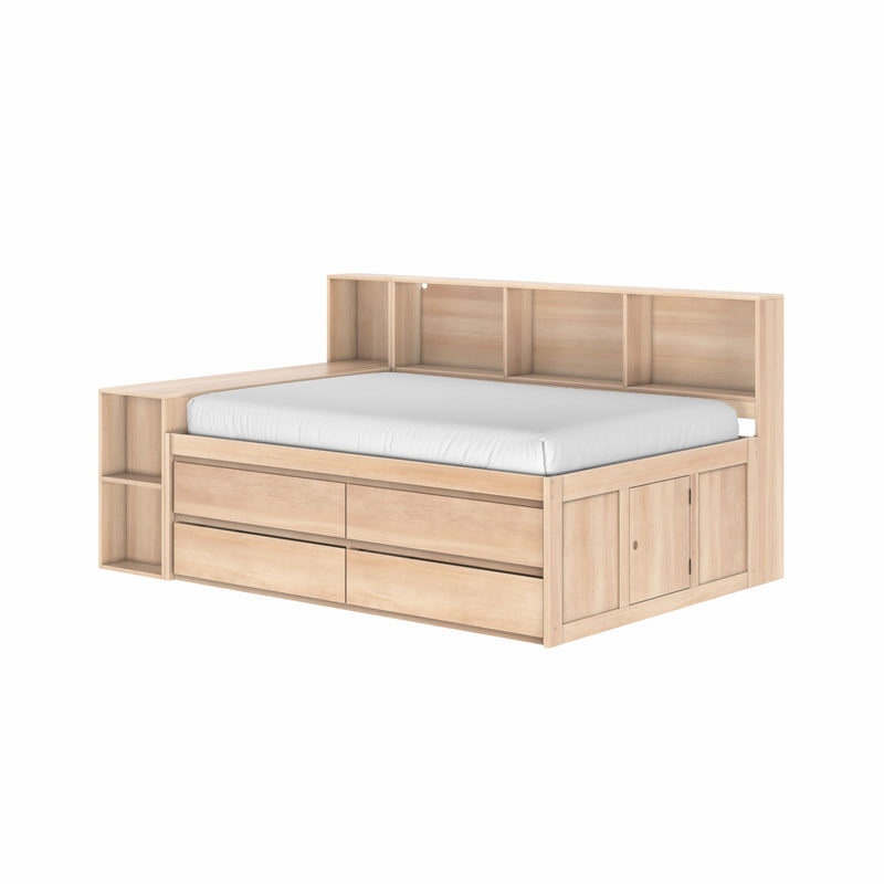 Jack Full Captain’s Bed With Bookcase & Desk