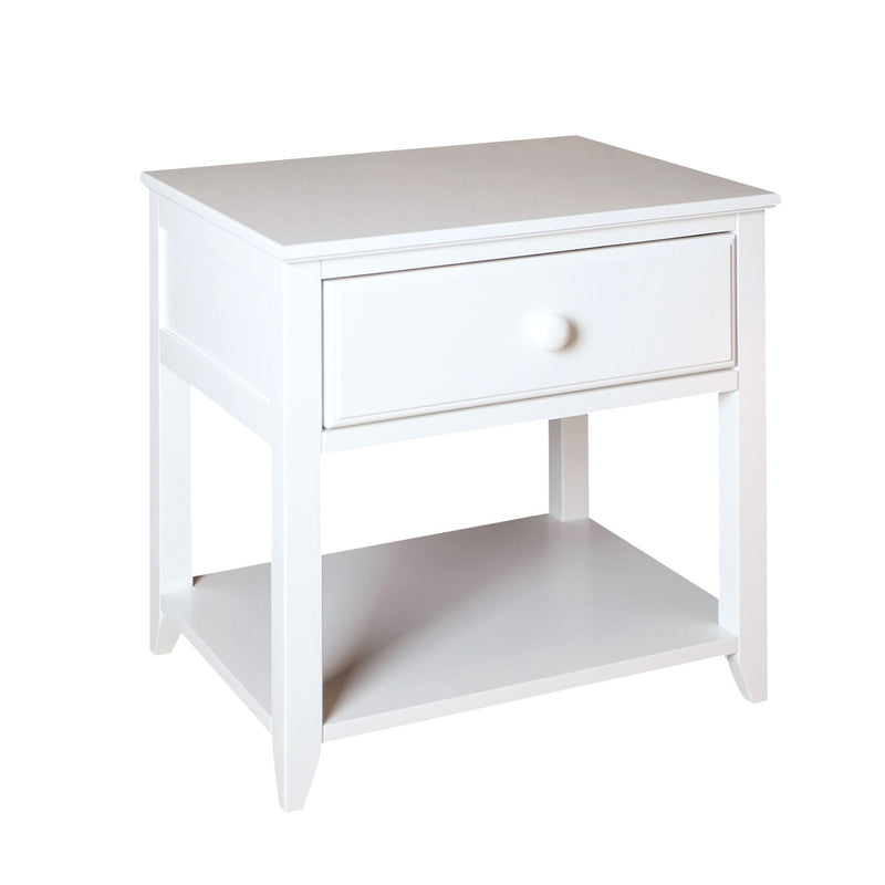 Nightstand with Drawer and Shelf