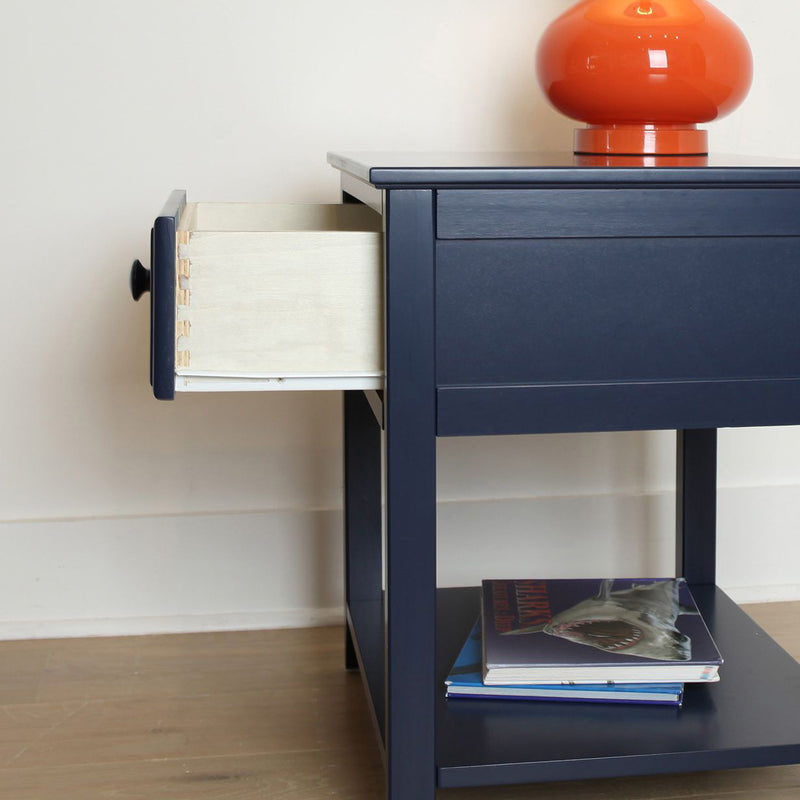Nightstand with Drawer and Shelf