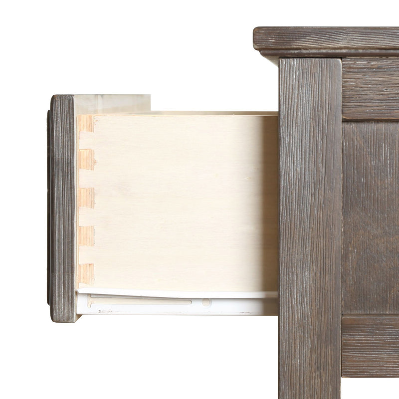 Nightstand with Drawer and Shelf