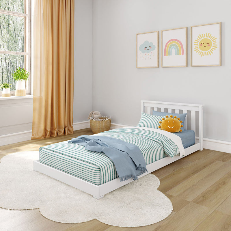 Classic Twin Floor Bed