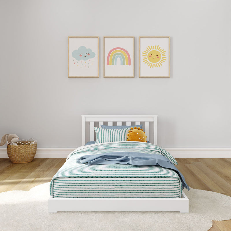 Classic Twin Floor Bed