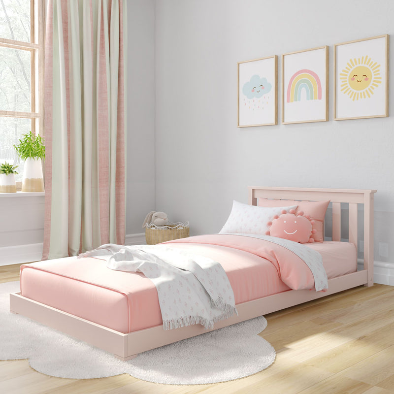 Classic Twin Floor Bed