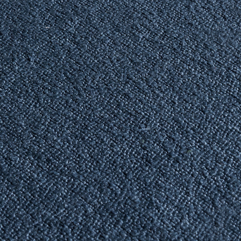 Navy blue loop-pile carpet texture close-up, high-resolution upholstery and flooring fabric background for interior design and commercial use