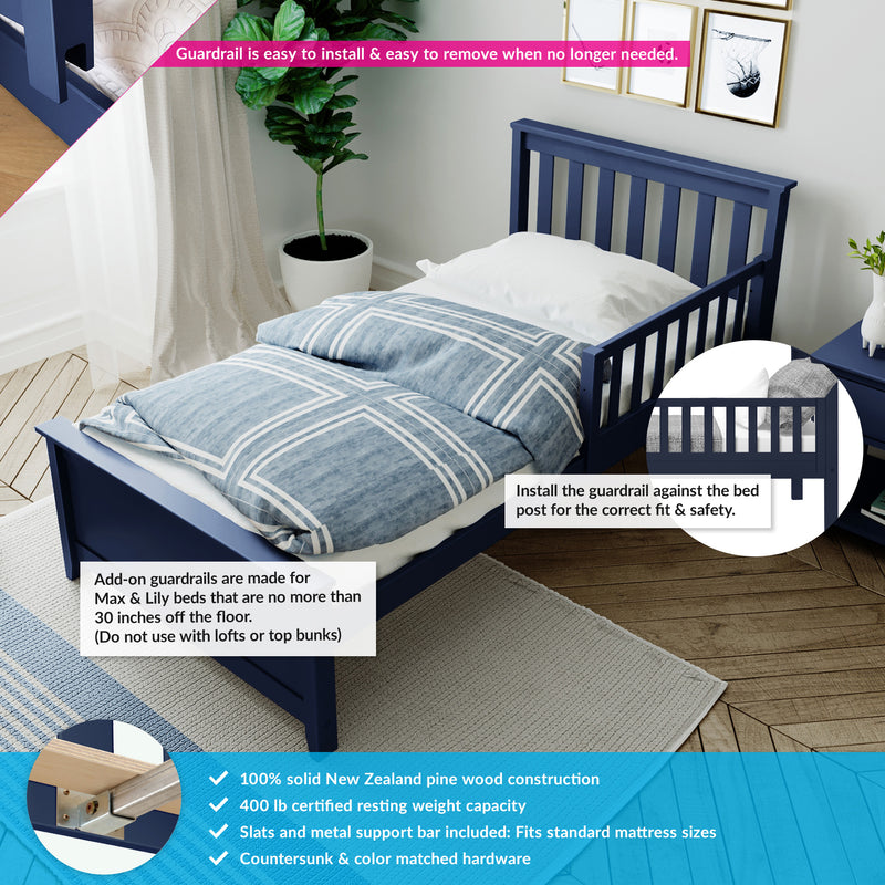 Twin Bed with Guard Rails