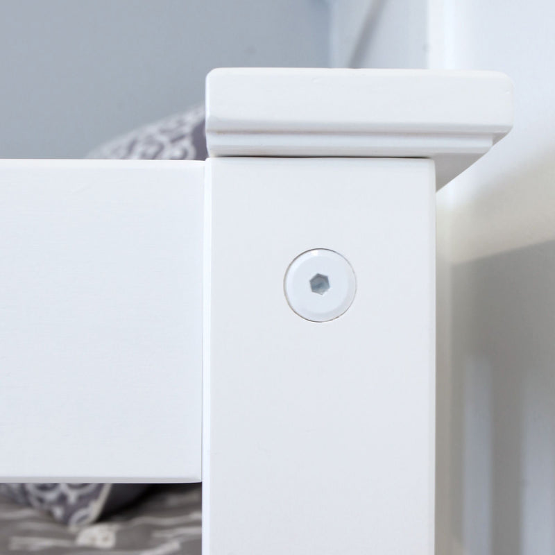Twin Over Twin Low Bunk Bed With Curtain