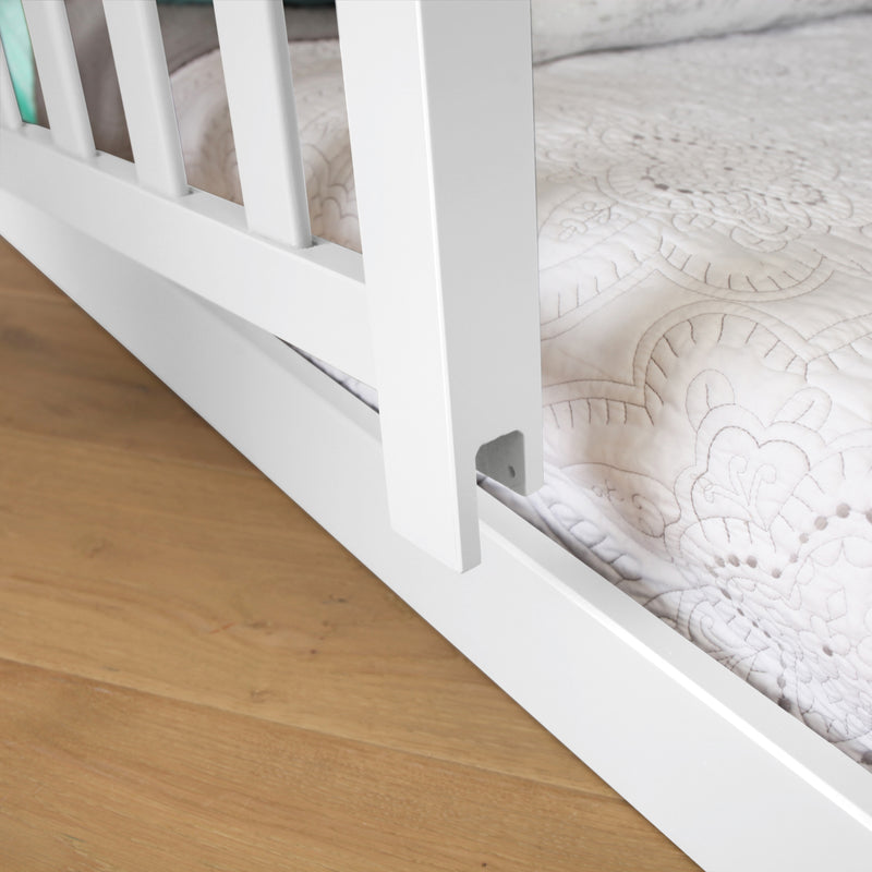 Twin Over Twin Low Bunk With Guardrails