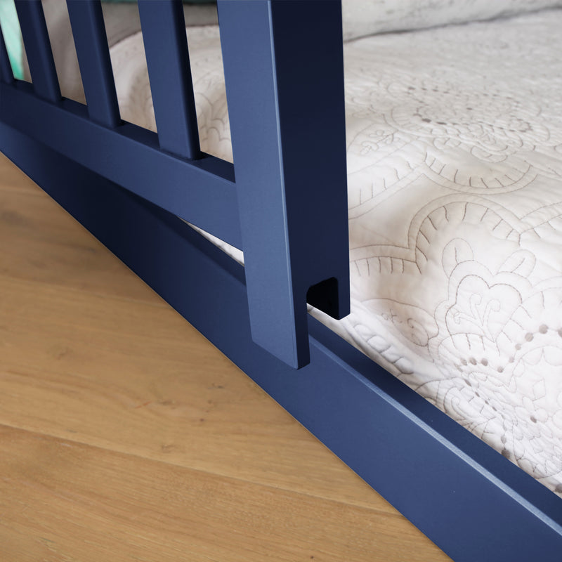 Twin Over Twin Low Bunk With Guardrails