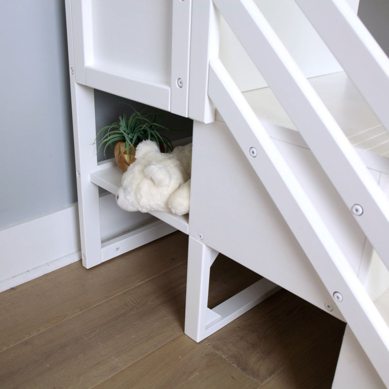 Twin Low Loft Bed With Stairs