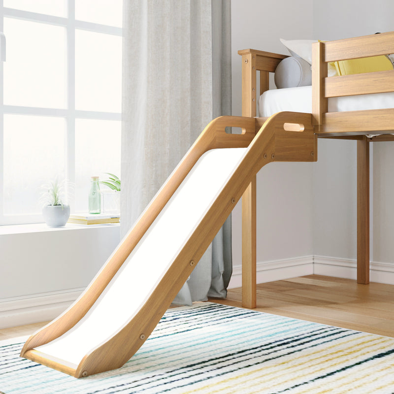 Twin Low Loft Bed With Slide