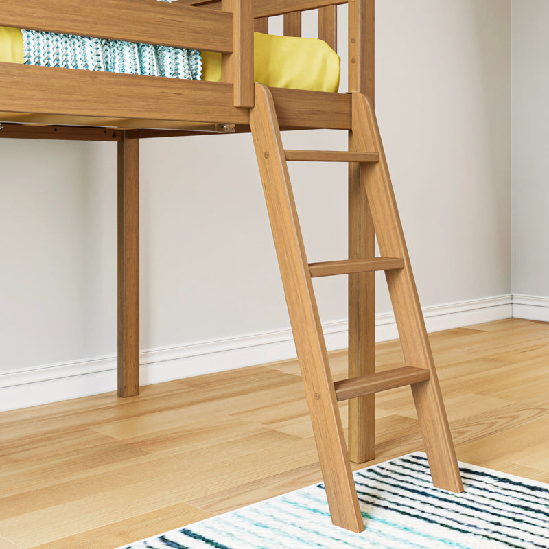 Twin Low Loft Bed With Slide