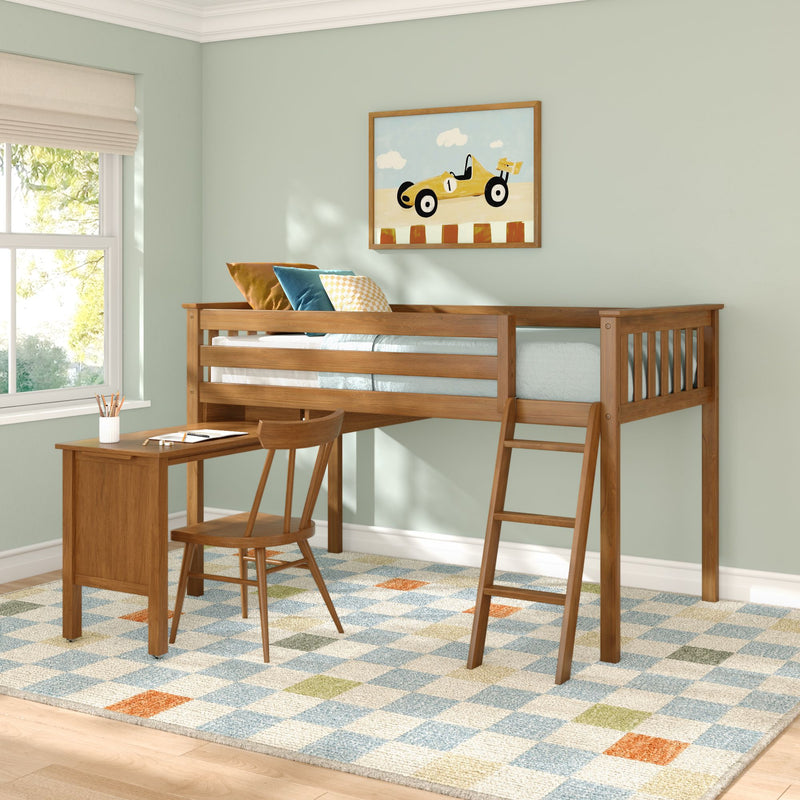 Twin Low Loft Bed With Desk