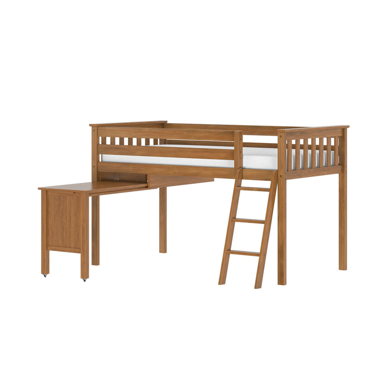 Twin Low Loft Bed With Desk