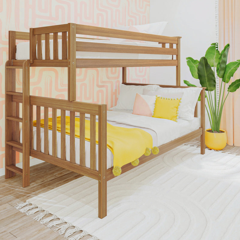 Twin Over Full Bunk Bed With Ladder on End