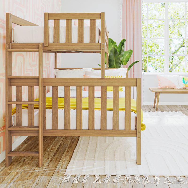 Twin Over Full Bunk Bed With Ladder on End