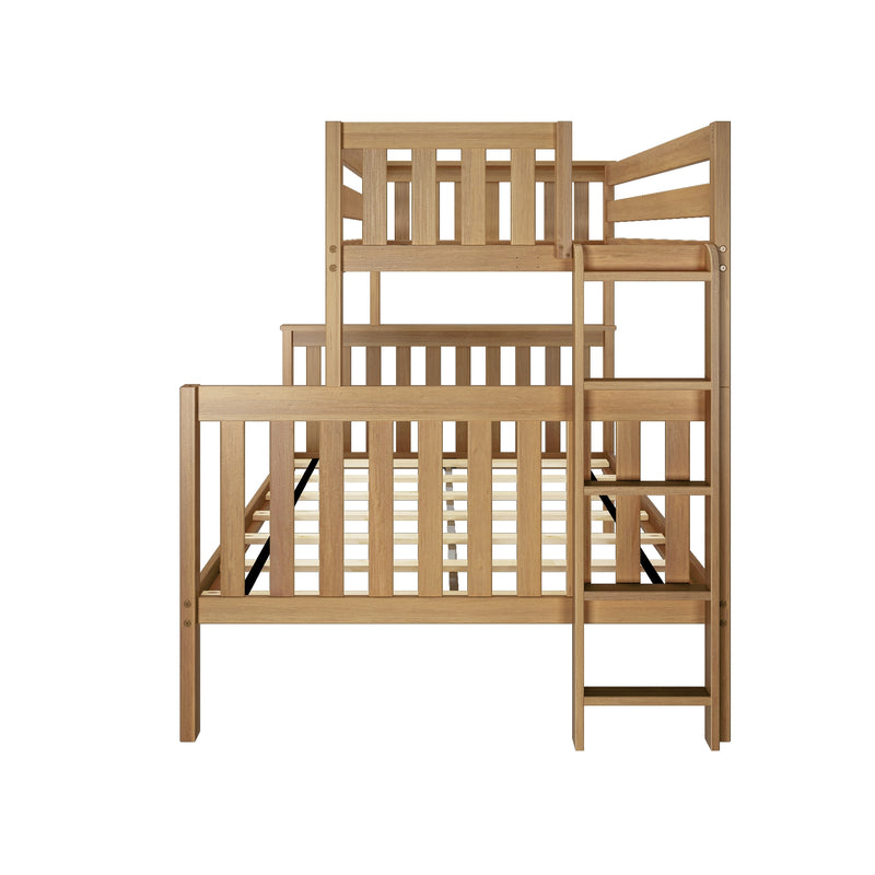 Twin Over Full Bunk Bed With Ladder on End