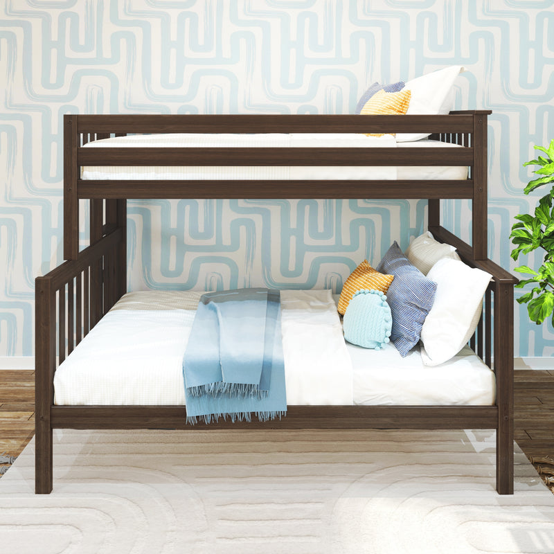 Twin Over Full Bunk Bed With Ladder on End