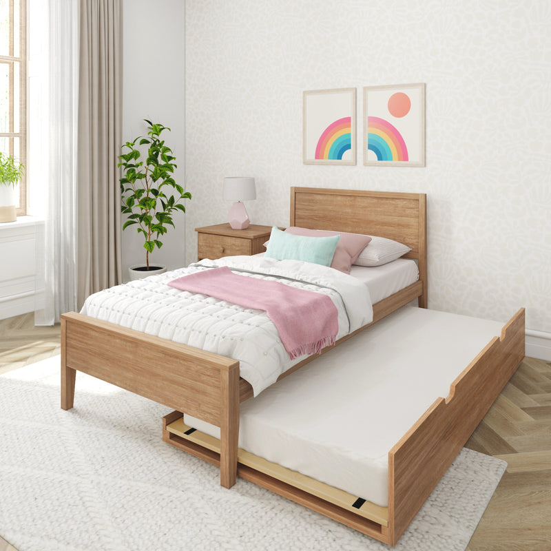 Twin Panel Bed With Trundle
