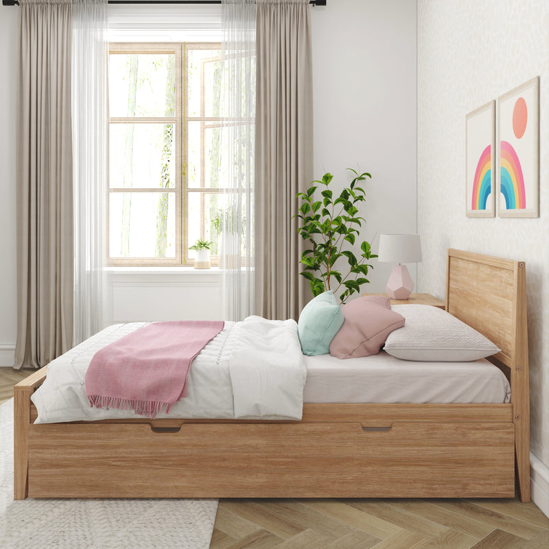 Twin Panel Bed With Trundle