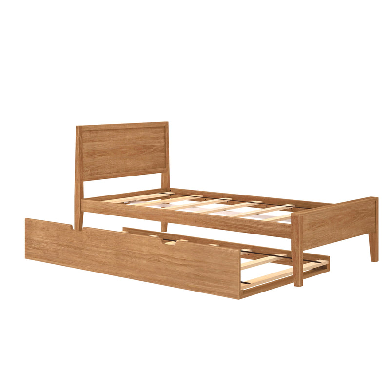 Twin Panel Bed With Trundle
