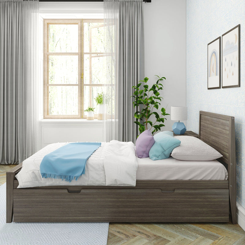 Twin Panel Bed With Trundle