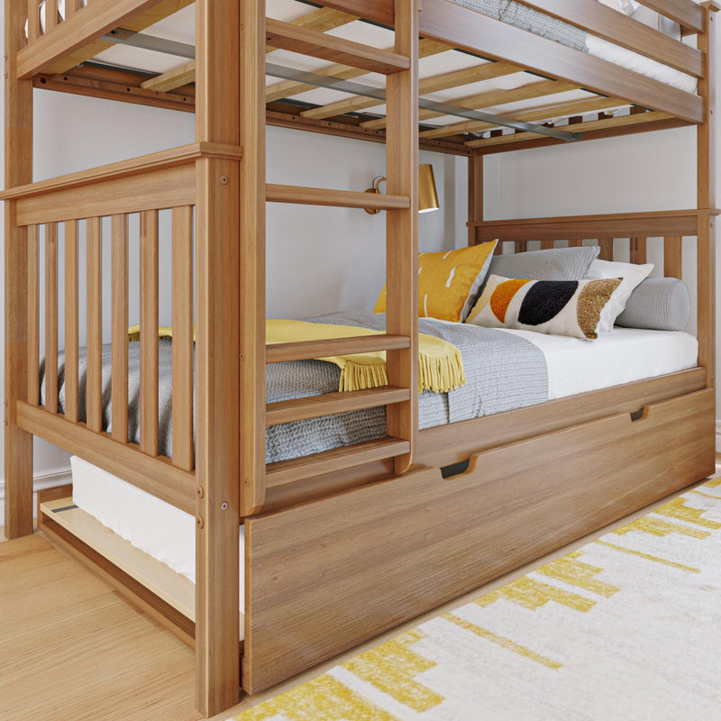 Twin Over Twin Bunk Bed With Trundle