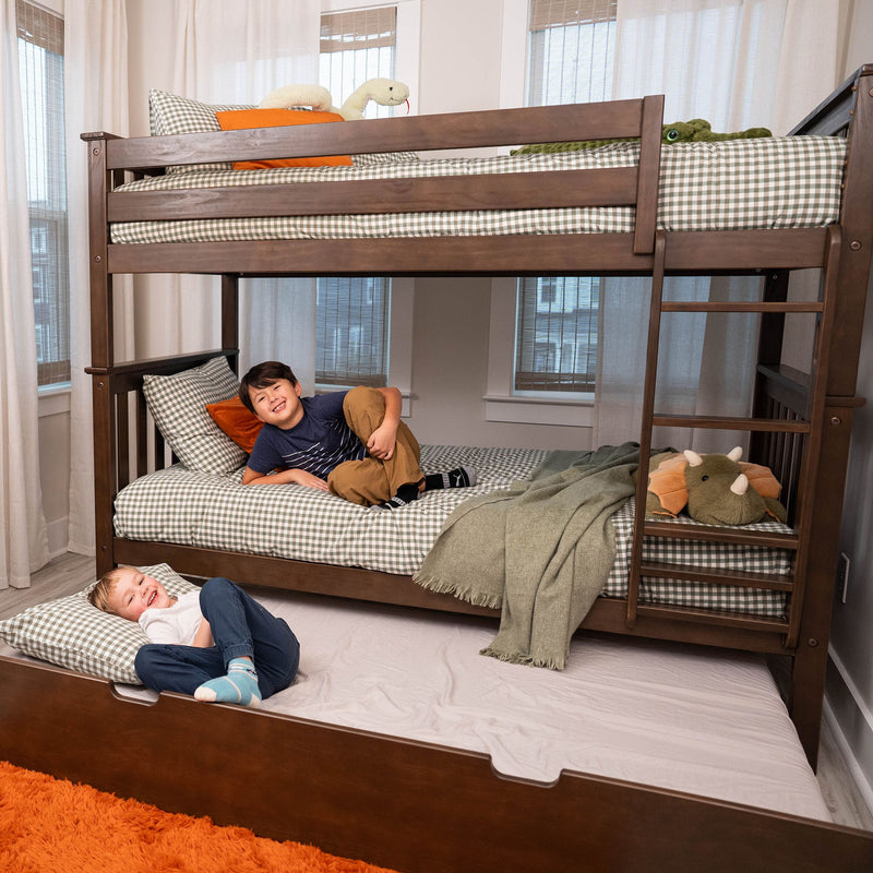 Twin Over Twin Bunk Bed With Trundle