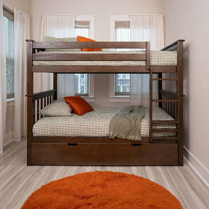 Twin Over Twin Bunk Bed With Trundle