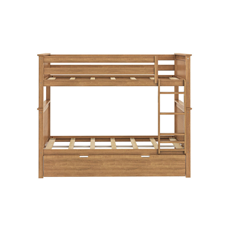 Full Over Full Bunk Bed With Trundle