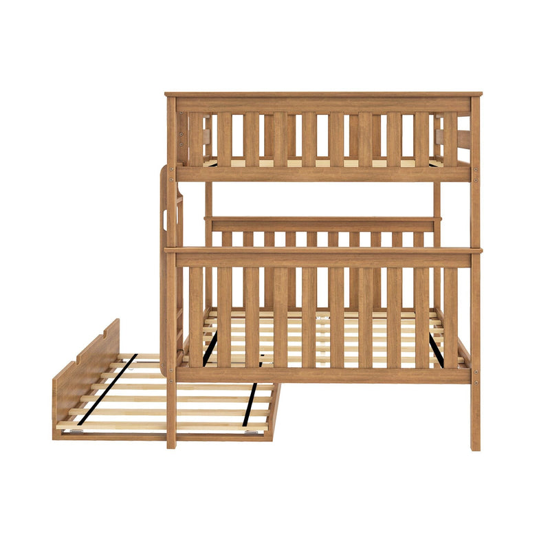 Full Over Full Bunk Bed With Trundle