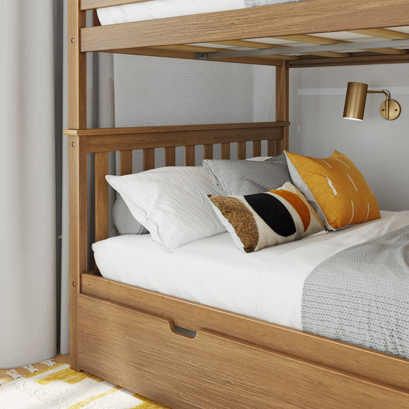 Full Over Full Bunk Bed With Trundle