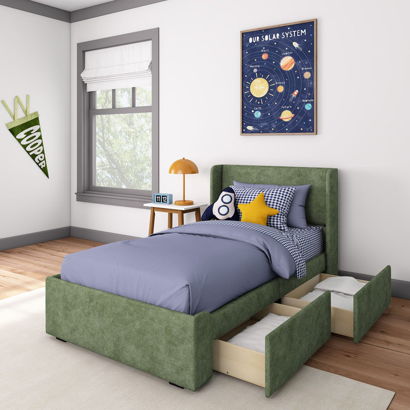 Nicholas Upholstered Twin Bed