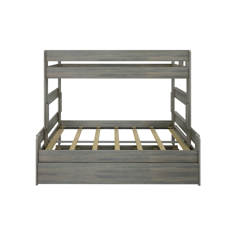 Modern Farmhouse Twin Over Full Bunk Bed With Trundle
