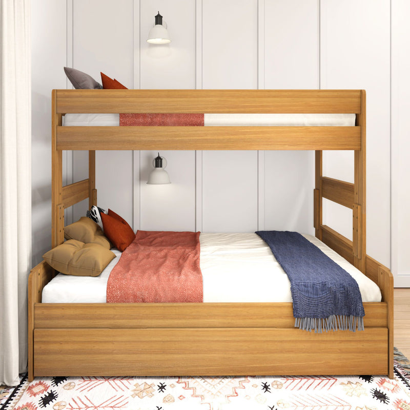 Modern Farmhouse Twin Over Full Bunk Bed With Trundle