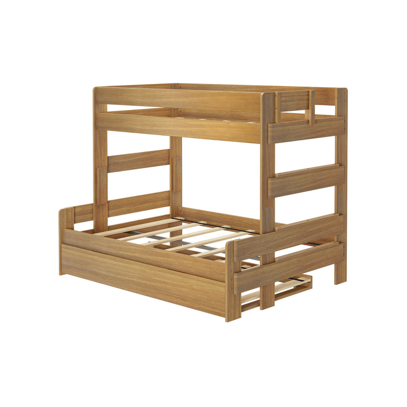 Modern Farmhouse Twin Over Full Bunk Bed With Trundle
