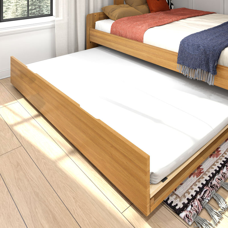 Modern Farmhouse Twin Over Full Bunk Bed With Trundle