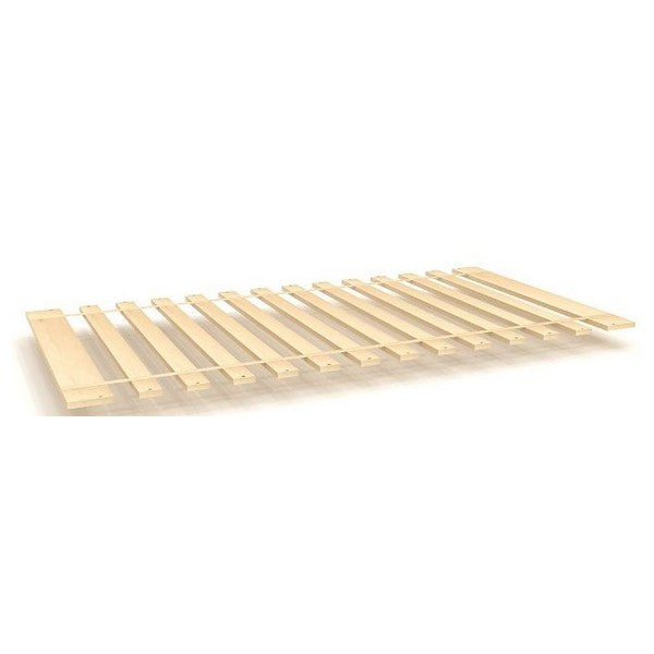 Natural pine wooden slatted bed base mattress support platform for bed frames