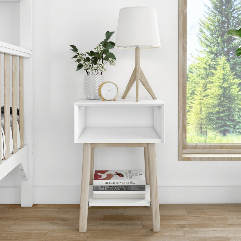 Mid-Century Modern Cubby Nightstand
