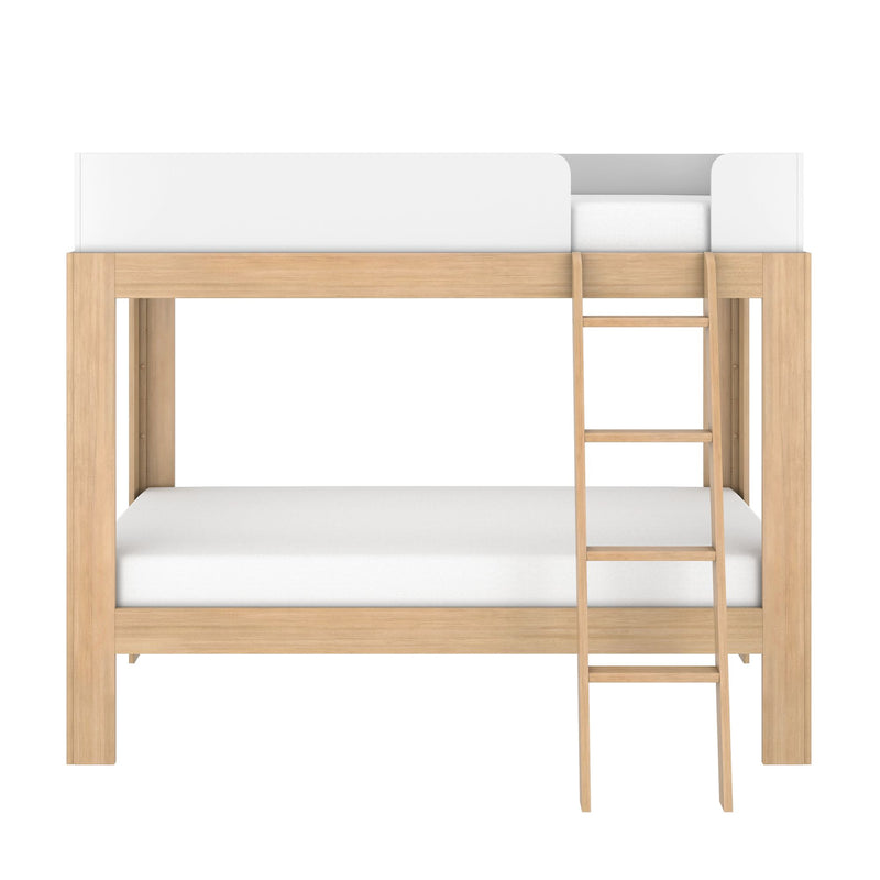 Mid-Century Modern Twin Over Twin Bunk Bed