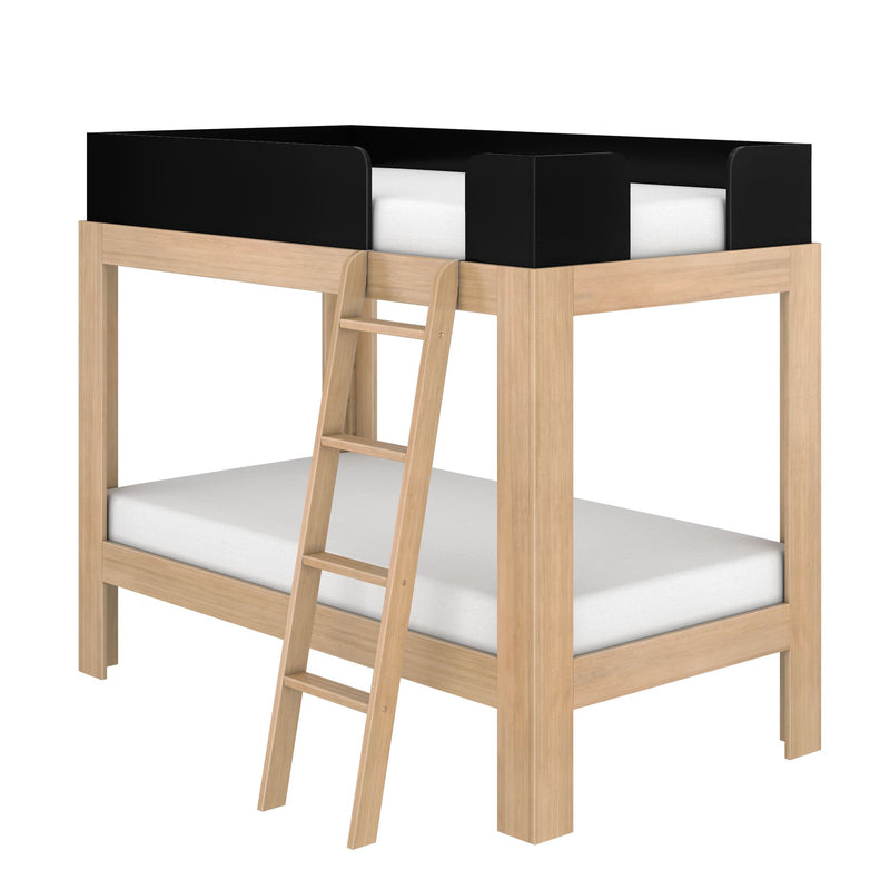 Mid-Century Modern Twin Over Twin Bunk Bed