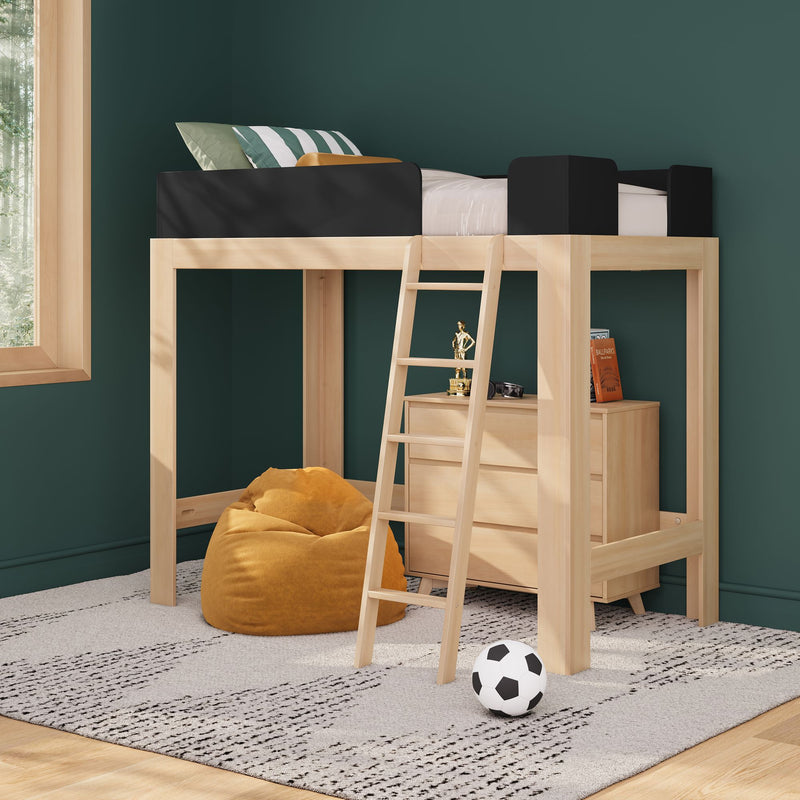 Mid-Century Modern Twin Loft Bed