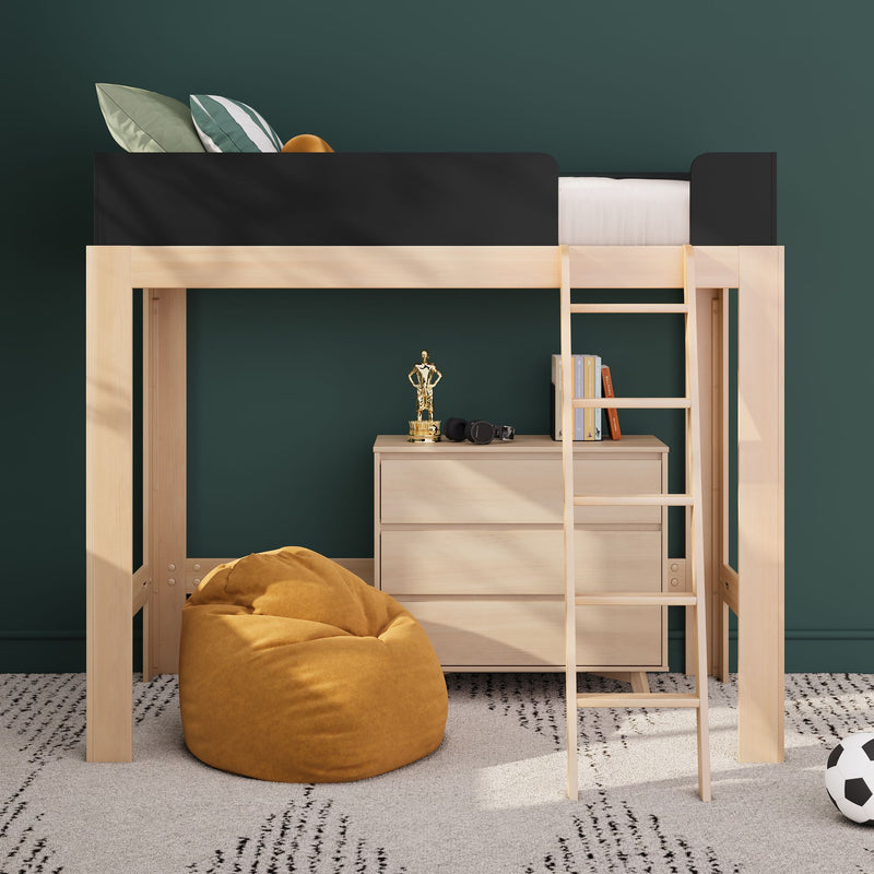 Mid-Century Modern Twin Loft Bed