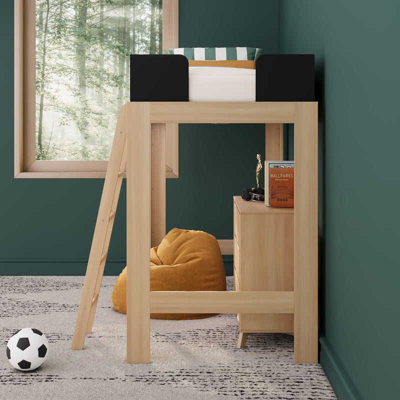 Mid-Century Modern Twin Loft Bed