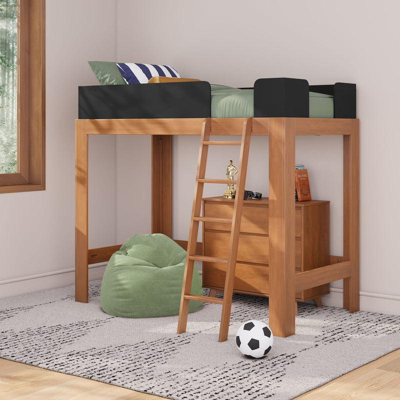 Mid-Century Modern Twin Loft Bed