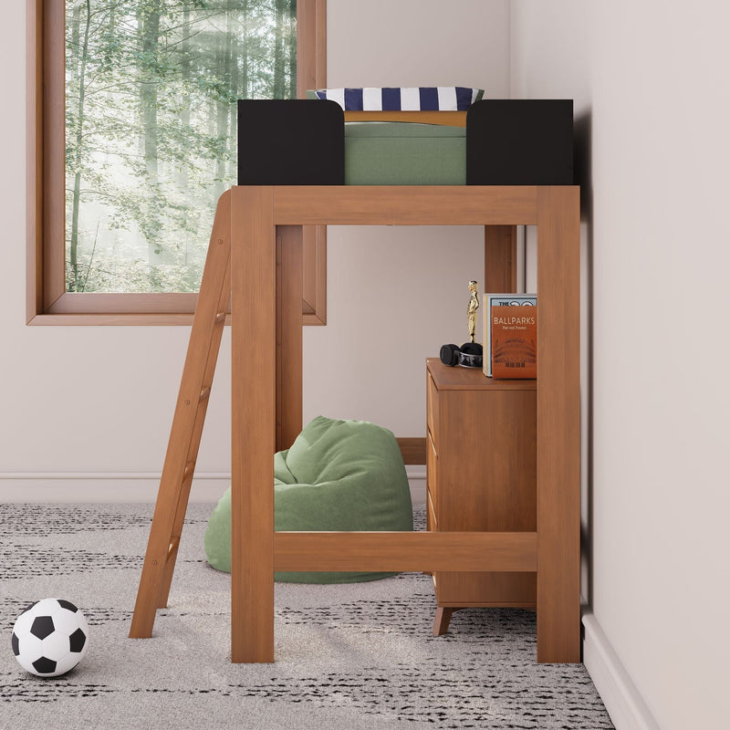 Mid-Century Modern Twin Loft Bed