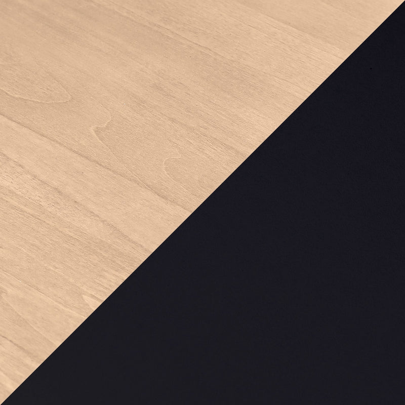 Close-up of light wood grain texture divided by a diagonal black background, minimalist wood texture background for web design, mockups, and product displays
