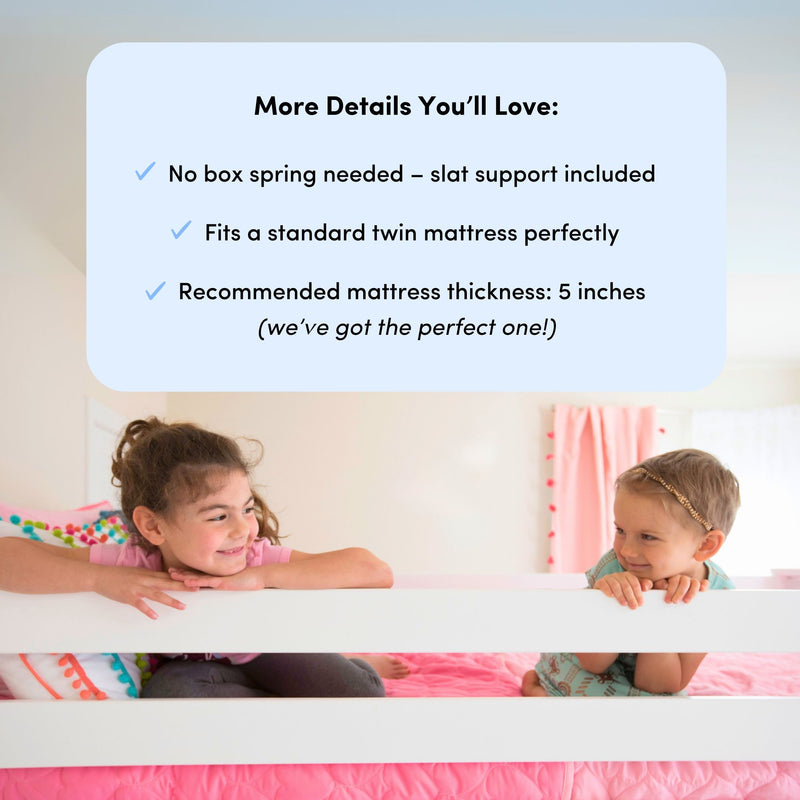 Scandinavian Twin Over Twin Bunk Bed With Storage Drawers