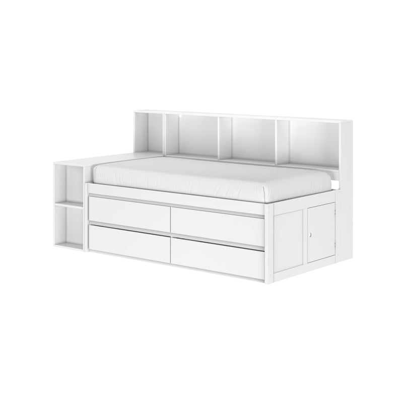 Jack Twin Captain’s Bed With Bookcase & Desk